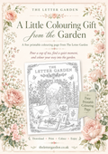 FREE Letter Garden Colouring Page